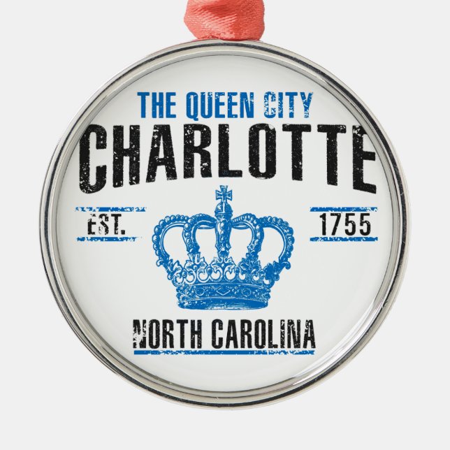 Charlotte Metal Ornament (Front)