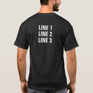 Charlotte Metro Chapter - Cust 3 Lines Back Wht T-Shirt