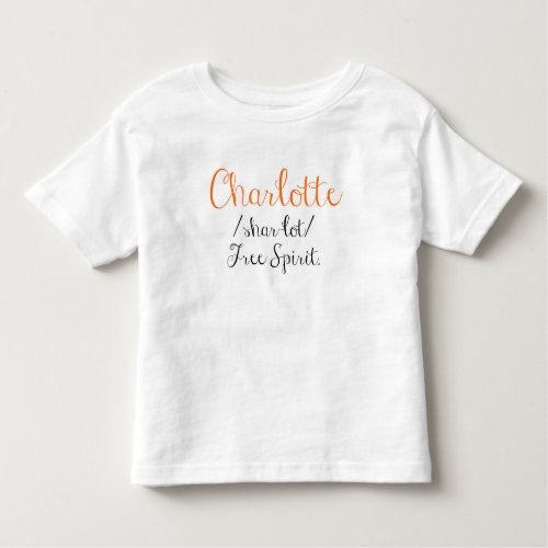 Charlotte Name Definition Shirt