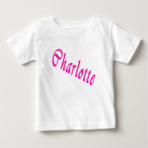 Charlotte Name Logo Baby T_Shirt