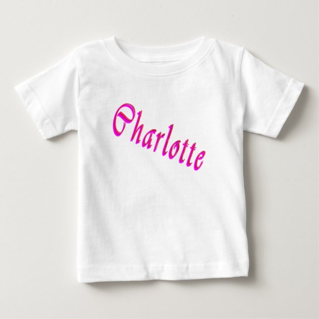 Charlotte Name Logo, Baby T-Shirt (Front)