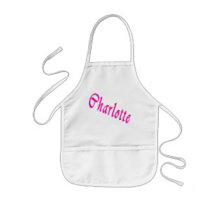 Charlotte Name Logo, Kids' Apron