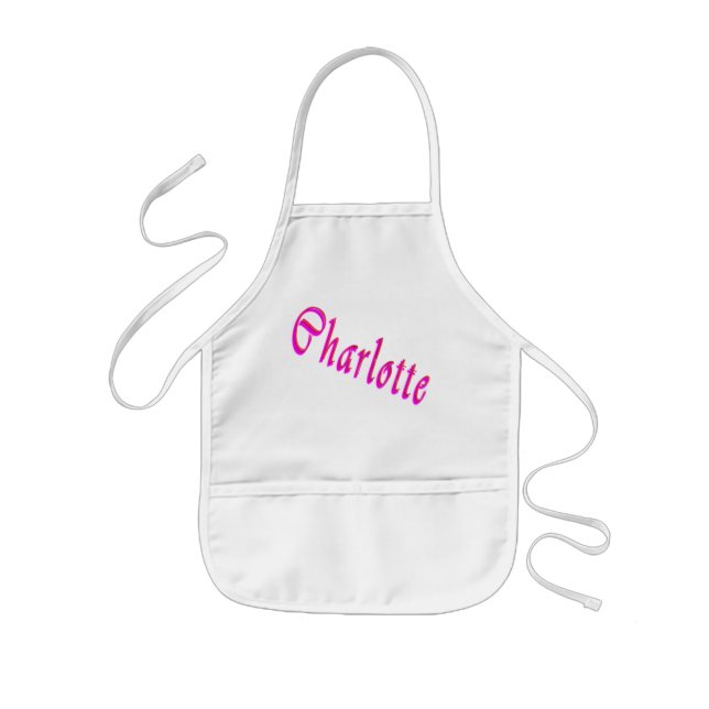 Charlotte Name Logo, Kids' Apron (Front)