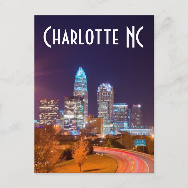 Charlotte NC Postcard (Front)