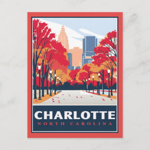 Charlotte, NC Postcard