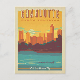 Charlotte, NC Postcard