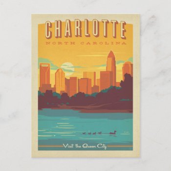 Charlotte  Nc Postcard by AndersonDesignGroup at Zazzle