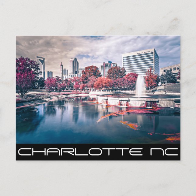 Charlotte NC -QUEEN CITY Postcard (Front)
