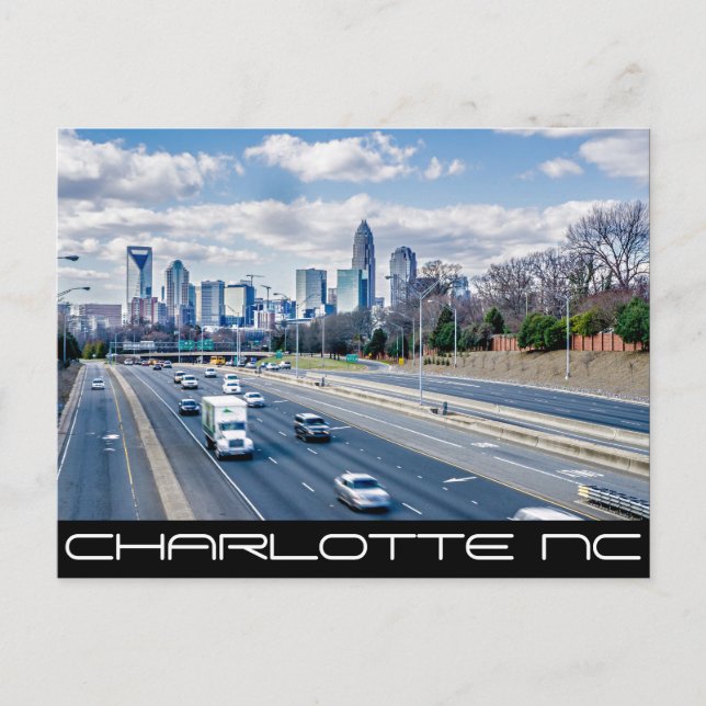 Charlotte NC -QUEEN CITY Postcard (Front)