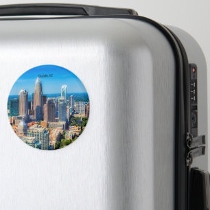 Charlotte, NC skyline photograph Magnet