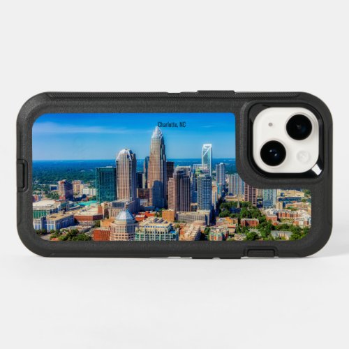 Charlotte NC skyline photograph OtterBox iPhone 14 Case
