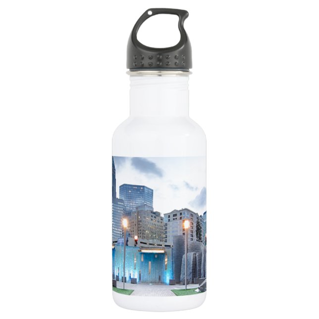 charlotte nc skyline water bottle (Front)