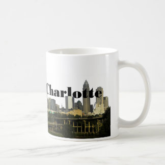 Charlotte NC Skyline with Charlotte in the Sky Coffee Mug
