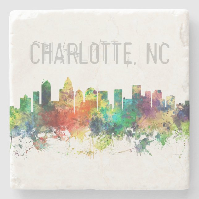 CHARLOTTE NC SP - STONE COASTER (Front)