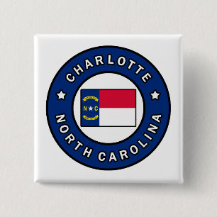 Charlotte North Carolina Button