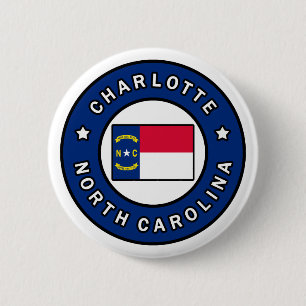 Charlotte North Carolina Button