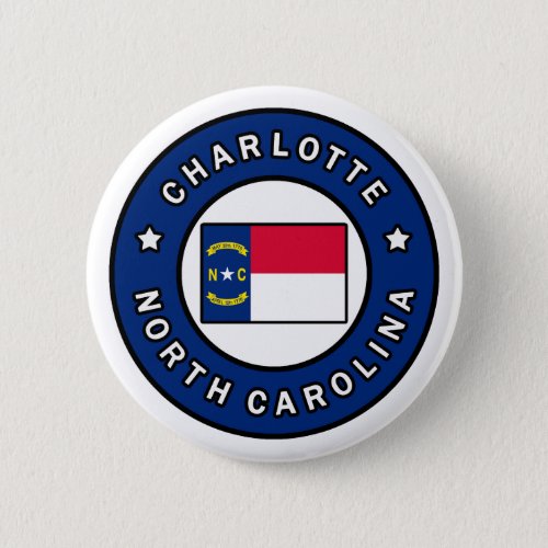 Charlotte North Carolina Button
