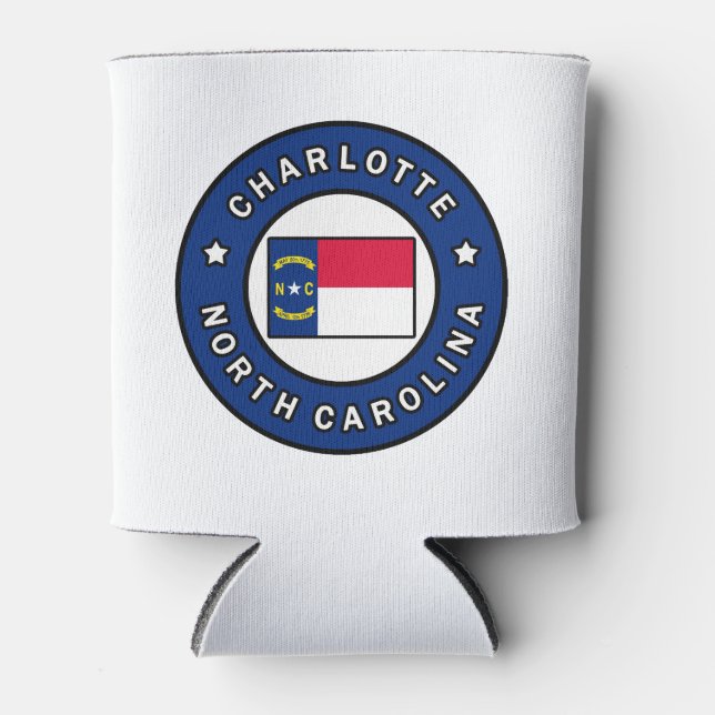 Charlotte North Carolina Can Cooler (Front)