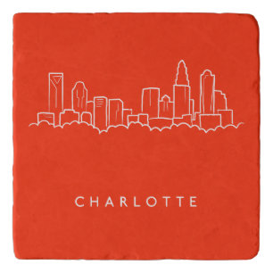 Charlotte, North Carolina City Skyline Trivet