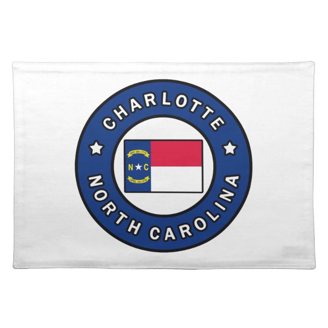 Charlotte North Carolina Cloth Placemat (Front)