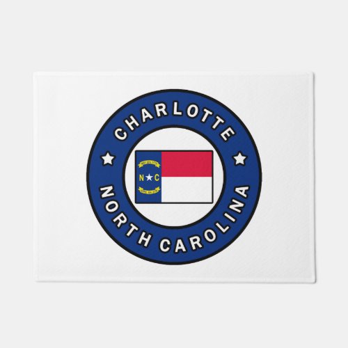 Charlotte North Carolina Doormat