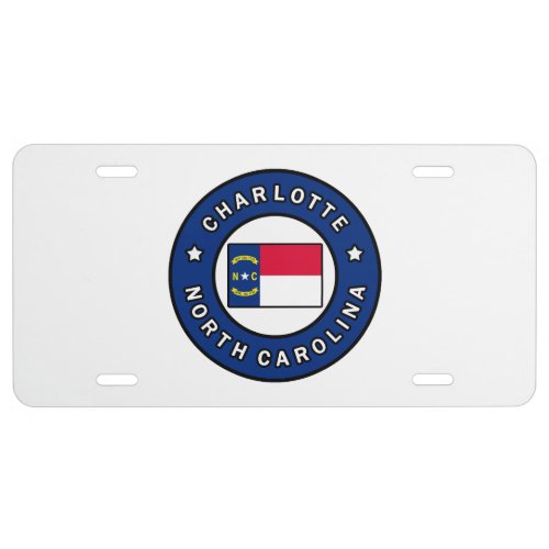 Charlotte North Carolina License Plate
