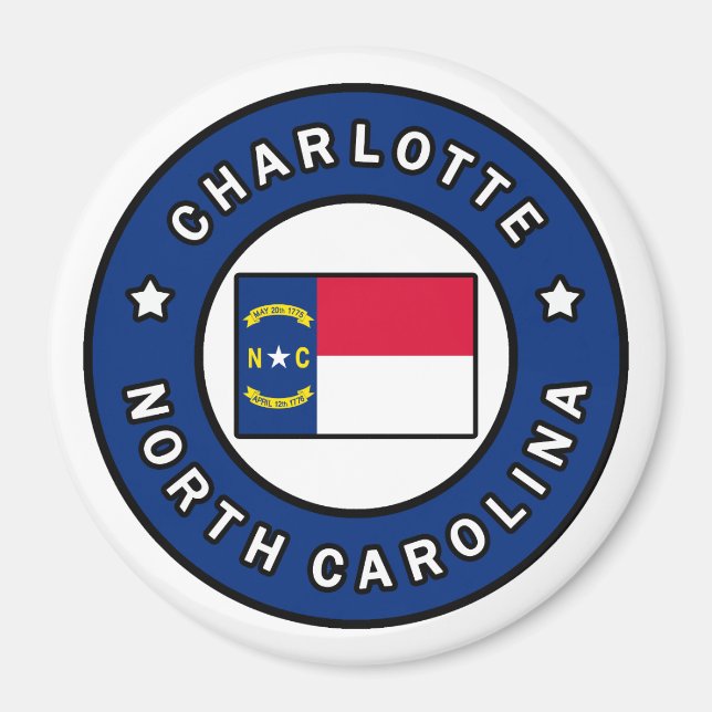 Charlotte North Carolina Magnet (Front)