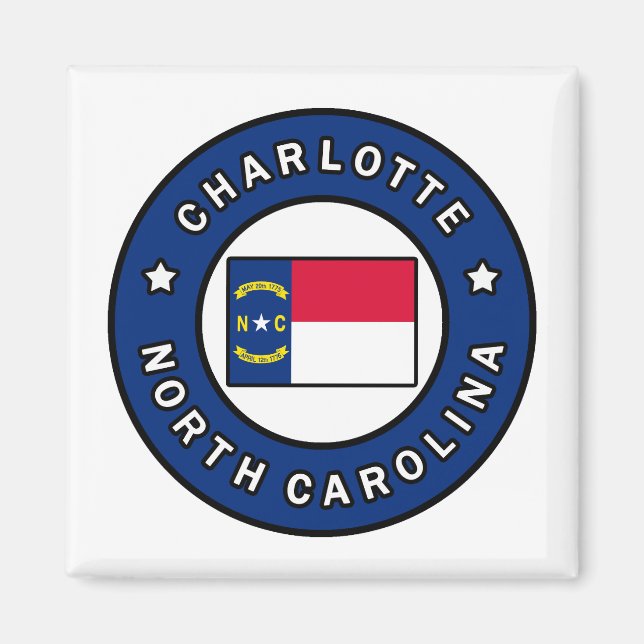 Charlotte North Carolina Magnet (Front)