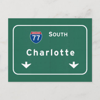 Charlotte North Carolina nc Interstate Highway : Postcard