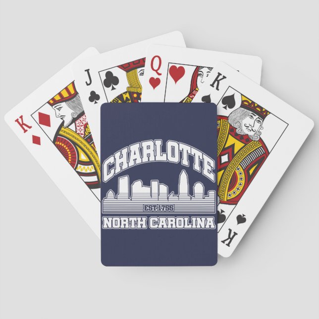 Charlotte,North Carolina Poker Cards (Back)