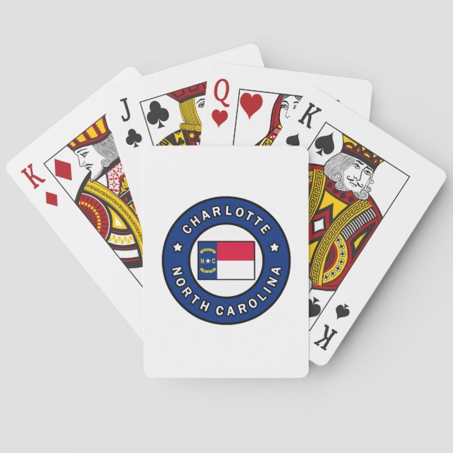 Charlotte North Carolina Poker Cards (Back)
