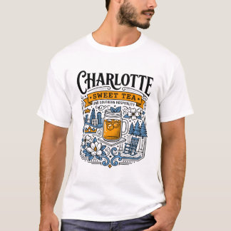 cHARLOTTE nORTH cAROLINA qUEEN cITY sWEET tEA T-Shirt