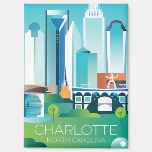 Charlotte, North Carolina Refrigerator Magnet