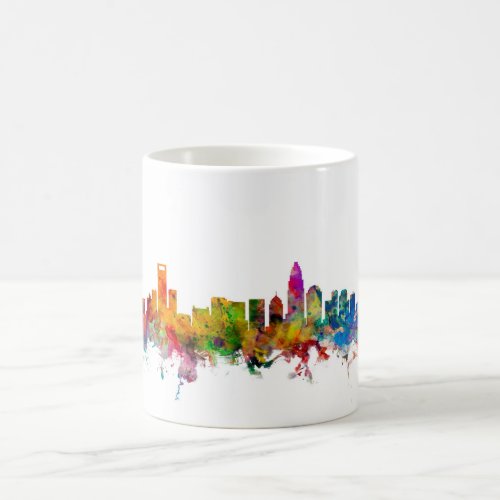 Charlotte North Carolina Skyline Coffee Mug
