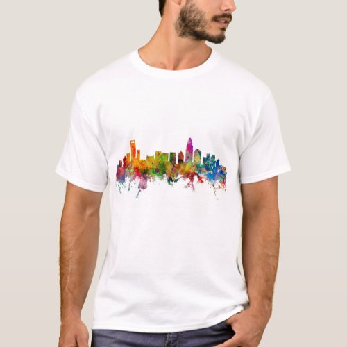 Charlotte North Carolina Skyline T_Shirt