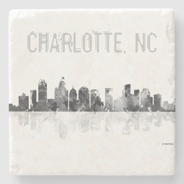 CHARLOTTE, NORTH CAROLINA - Stone drinks coaster | Zazzle