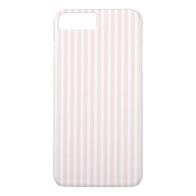 Charlotte Pink and White Stripes Baby Pink Case-Mate iPhone Case (Back)