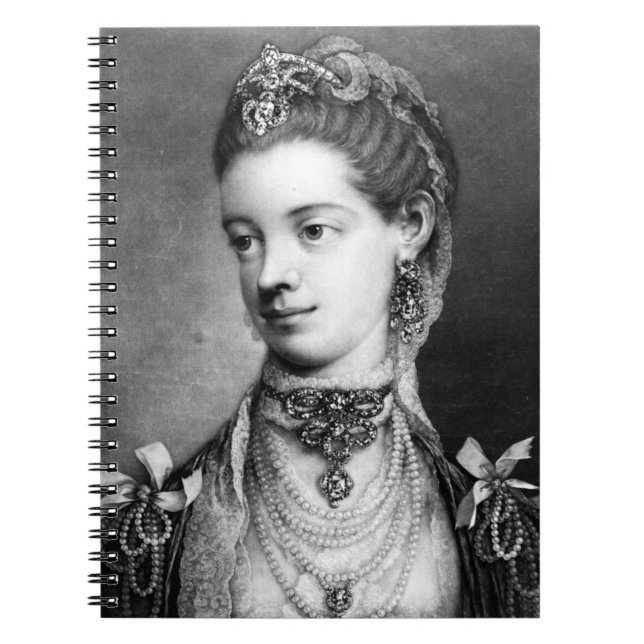 Charlotte, Queen of Great Britain - Thomas Frye Notebook (Front)
