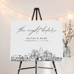 Charlotte Rehearsal Dinner The Night Before Sign