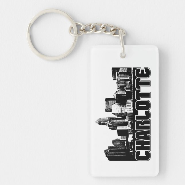 Charlotte Skyline Keychain (Front)