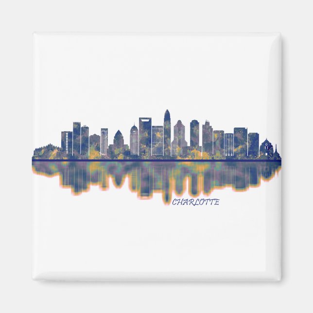 Charlotte Skyline Magnet (Front)