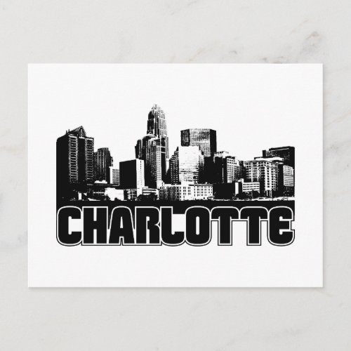 Charlotte Skyline Postcard