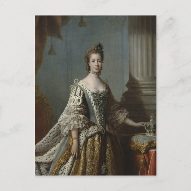 Charlotte Sophia of Mecklenburg-Strelitz, 1762 Postcard (Front)