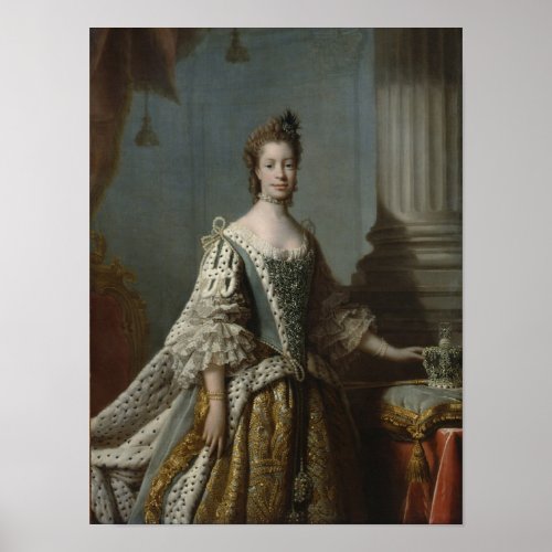 Charlotte Sophia of Mecklenburg_Strelitz 1762 Poster