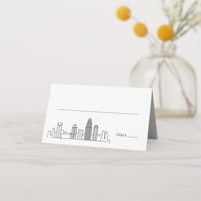 Charlotte Wedding | Place Table Name Cards  (Front)