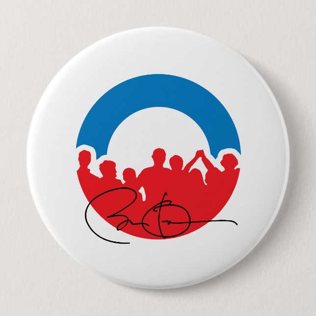 CHARLOTTE WITH BARACK OBAMA -.png Pinback Button (Front)