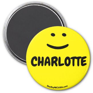 CHARLOTTE yellow smile magnet