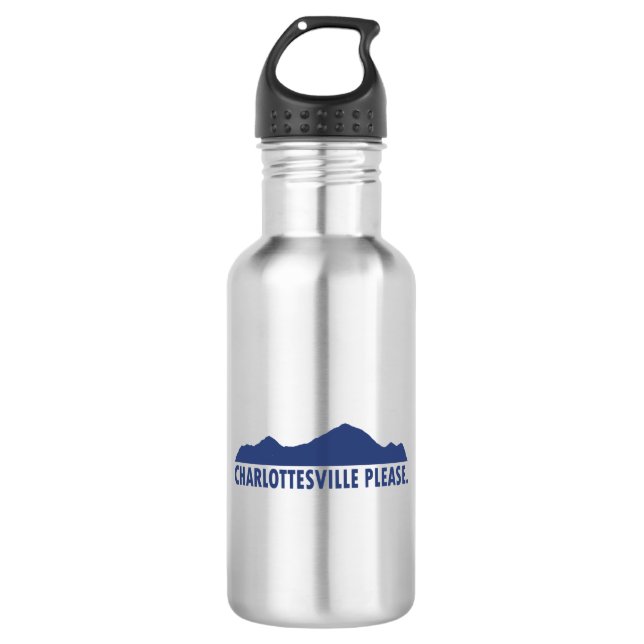 Charlottesville Please Stainless Steel Water Bottle (Front)