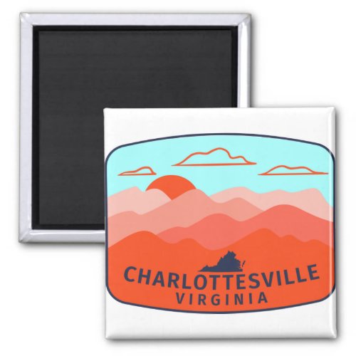 Charlottesville Virginia Outdoor Magnet