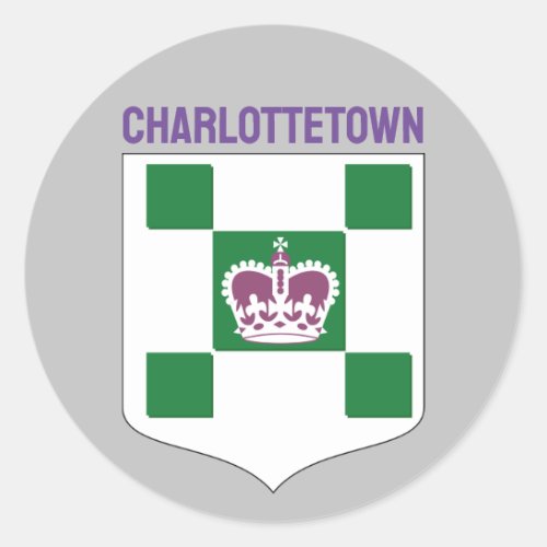 Charlottetown coat of arms _ PEI Classic Round Sticker